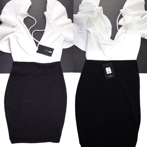 Fashion Nova Achieving My Goals Ruffle Dress Small - Picture 4 of 6